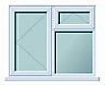 Frame One Clear Glazed White uPVC Left-handed Window, (H)1120mm (W)1190mm
