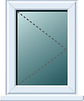Frame One Clear Glazed White uPVC Right-handed Window, (H)820mm (W)620mm