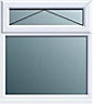 Frame One Clear Glazed White uPVC Window, (H)1120mm (W)905mm