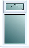 Frame One Clear Glazed White uPVC Window, (H)970mm (W)905mm
