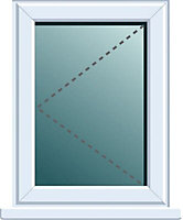 Frame One Glazed White uPVC Left-handed Window, (H)820mm (W)620mm