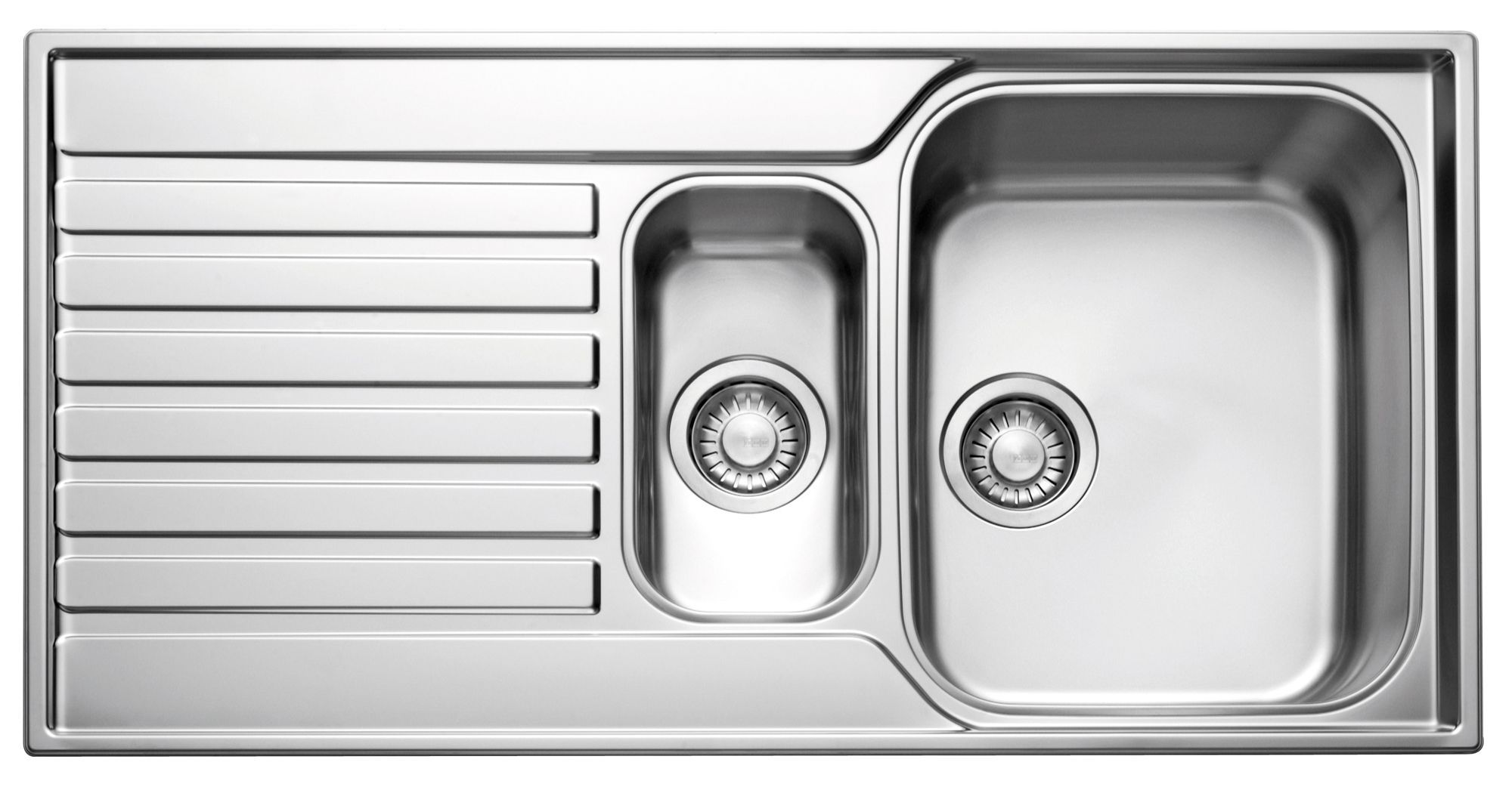 1.5 bowl stainless online steel sink no drainer