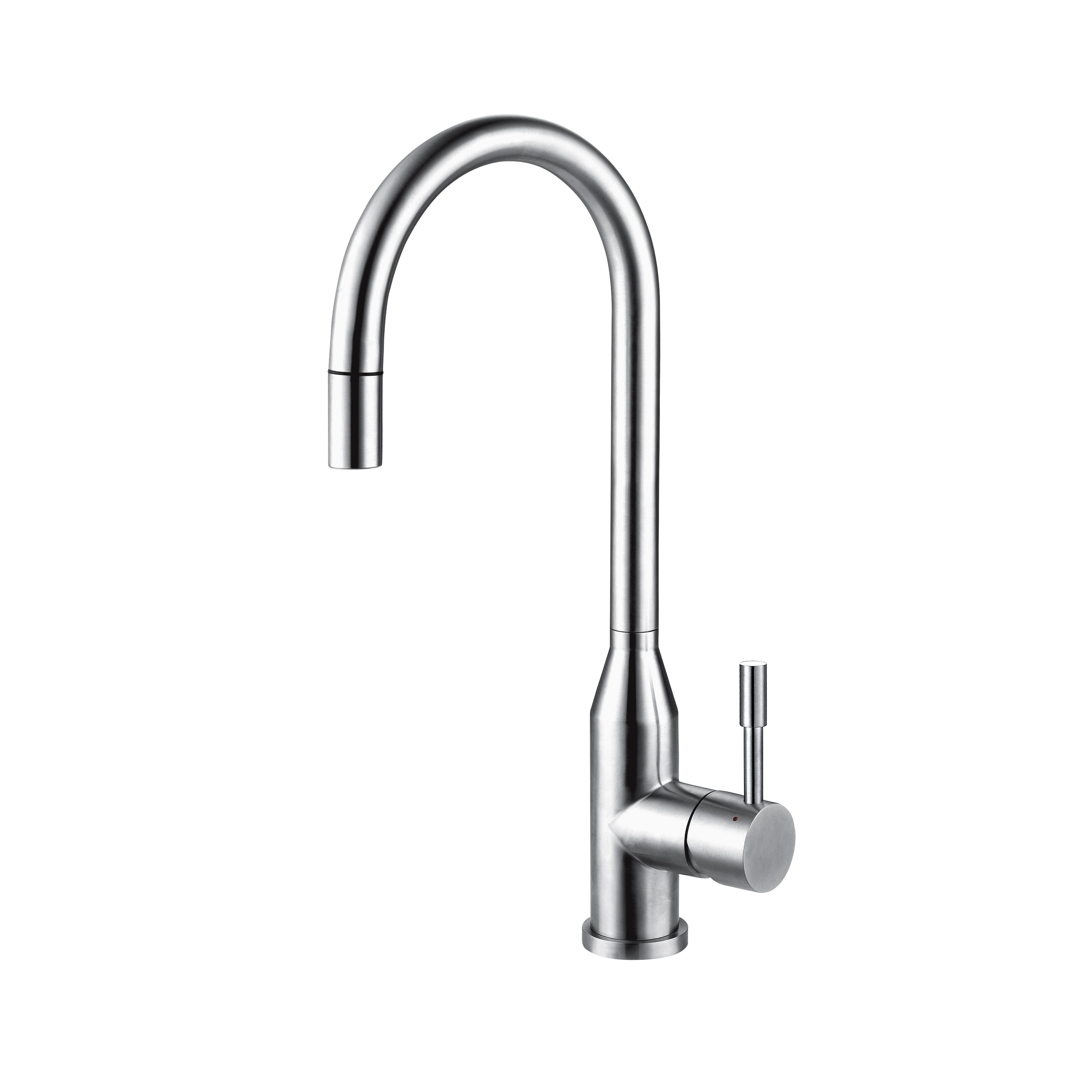 Franke Montreux Stainless steel effect Kitchen Side lever pull out Tap