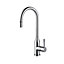 Franke Montreux Stainless steel Kitchen Side lever pull out Tap