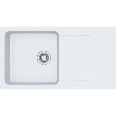Franke Orion White 1 Bowl Sink & drainer 510mm x 940mm