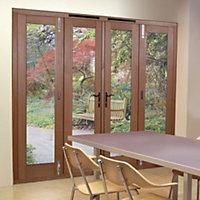 Freedom 1 Lite Clear External Folding French door, (H)2090mm (W)2390mm