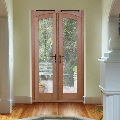 Freedom 1 Lite Clear Glazed French Door set with 2 panes, (H)2090mm (W ...