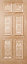 Freedom Colonial 6 panel Unglazed Oak veneer External Front door, (H)1981mm (W)838mm