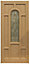 Freedom Henley 7 panel Leaded Glazed External Fire door, (H)1981mm (W)838mm