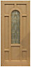 Freedom Henley 7 panel Leaded Glazed External Fire door, (H)2032mm (W)813mm