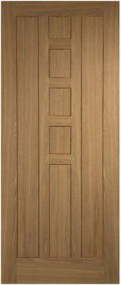 Freedom Medway 7 panel Unglazed External Front door, (H)2032mm (W)813mm