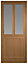 Freedom Spey 1 panel Obscure Glazed External Front door, (H)2032mm (W)813mm