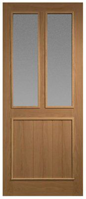 Freedom Spey 1 panel Obscure Glazed External Front door, (H)2032mm (W)813mm
