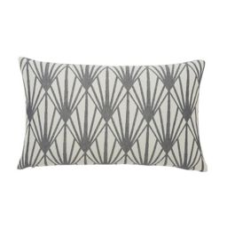 Fremont Art Deco Beige & grey Cushion (L)30cm x (W)50cm