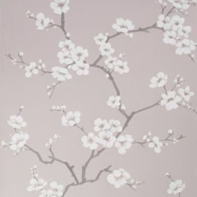 Fresco Apple blossom Pink Smooth Wallpaper Sample