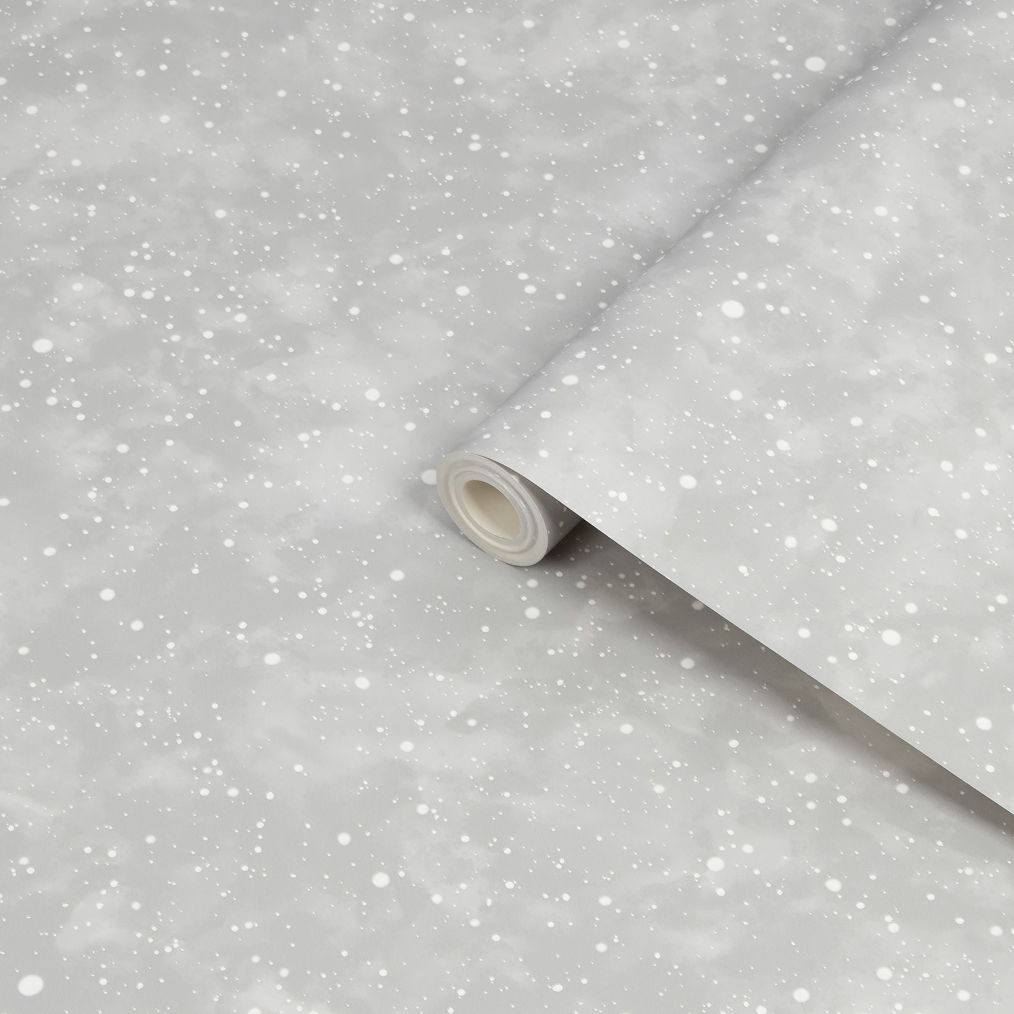 Fresco Constellation Grey Glow in the dark Smooth Wallpaper DIY at B&Q