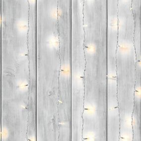 Fresco Grey Twinkle lights Smooth Wallpaper