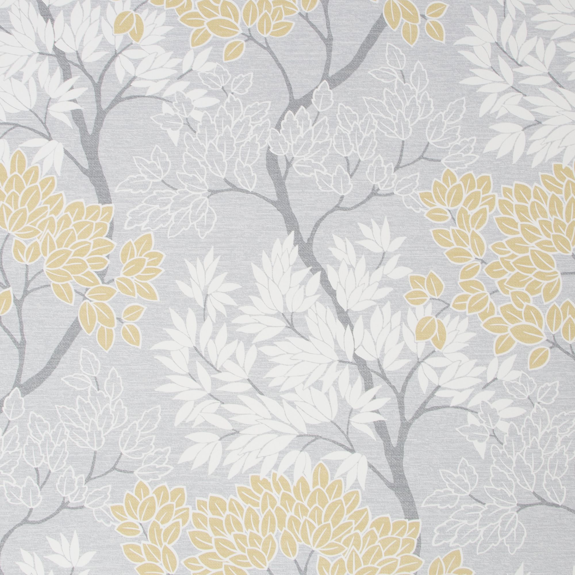 Fresco Lykke Grey & ochre Tree Smooth Wallpaper