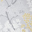 Fresco Lykke Grey & ochre Tree Smooth Wallpaper
