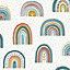 Fresco Multicolour Rainbow Smooth Wallpaper