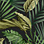 Fresco Palm house Green Smooth Wallpaper Sample