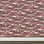 Fresco Red Brick effect Smooth Wallpaper Sample