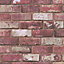 Fresco Red Brick effect Smooth Wallpaper Sample