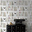 Fresco Stockholm Cream Library Smooth Wallpaper