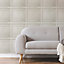 Fresco Wood panelling Neutral Smooth Wallpaper Sample