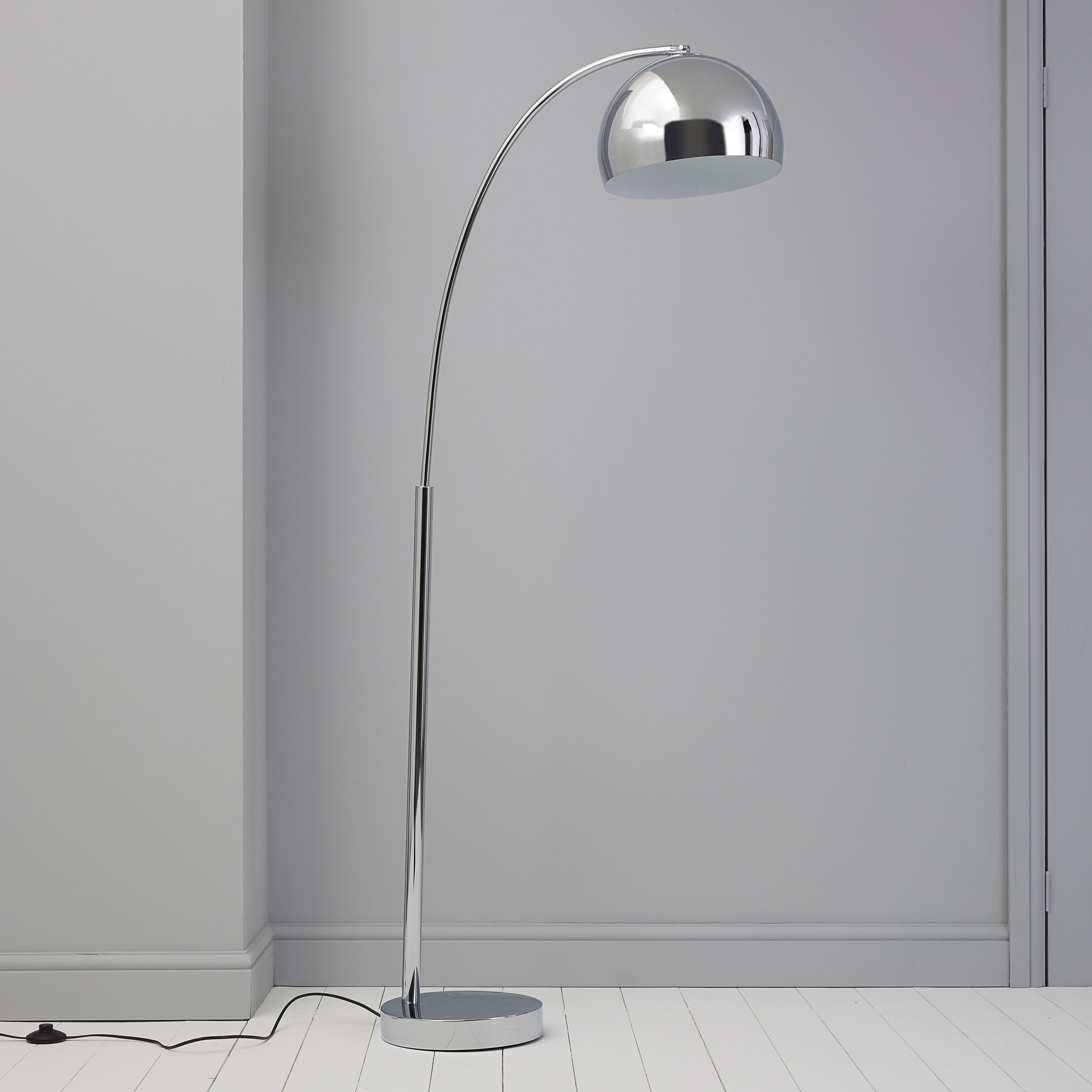 Fresh Chrome effect Floor lamp