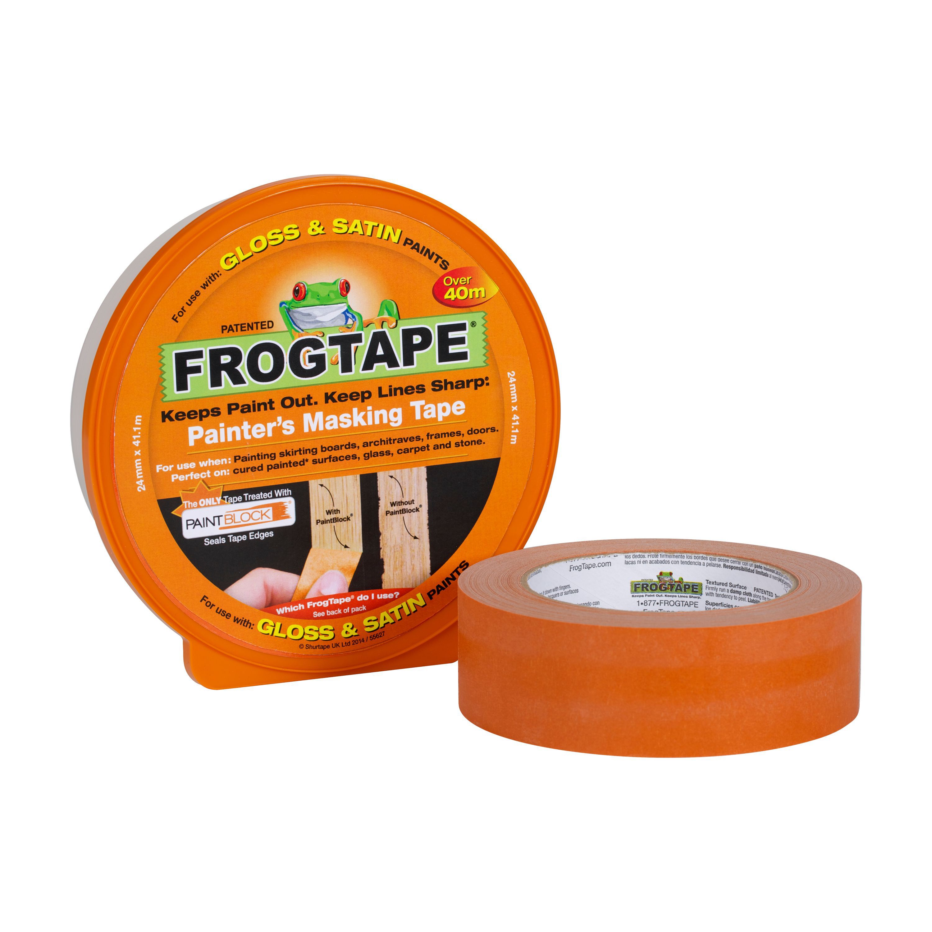 Frogtape Orange Masking Tape L 41 1m W 24mm Diy At B Q