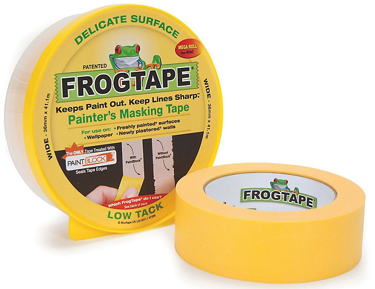 Frogtape Yellow Masking Tape (L) (W)36mm | DIY at B&Q