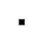 Full stop symbol Black & White Self-adhesive labels, (H)60mm (W)40mm