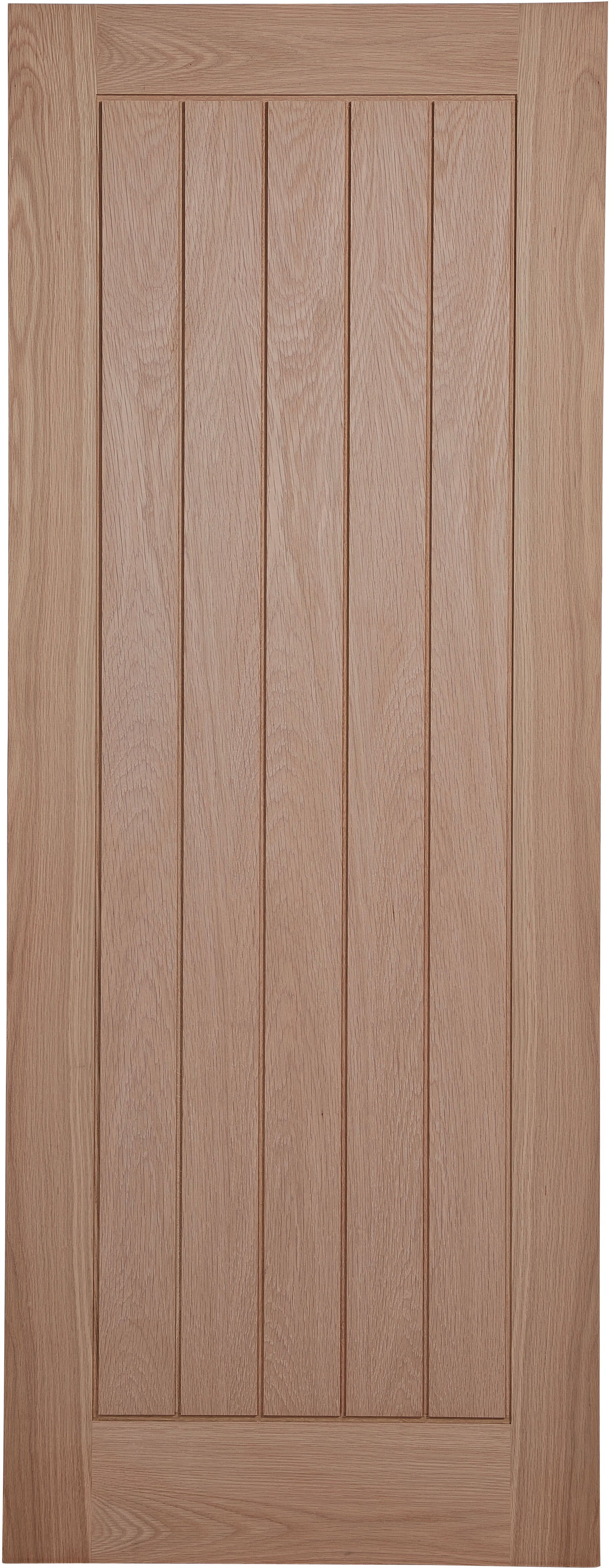 Fully finished Cottage Oak veneer Internal Door, (H)1981mm (W)686mm (T)35mm