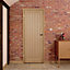 Fully finished Unglazed Cottage Oak veneer Internal Door, (H)1981mm (W)686mm (T)35mm