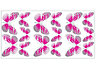 Fun4Walls Butterfly Pink Self-adhesive Wall sticker