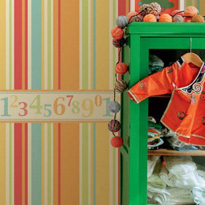 Fun4Walls Multicolour Striped Smooth Wallpaper