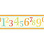 Fun4Walls Numbers Multicolour Border