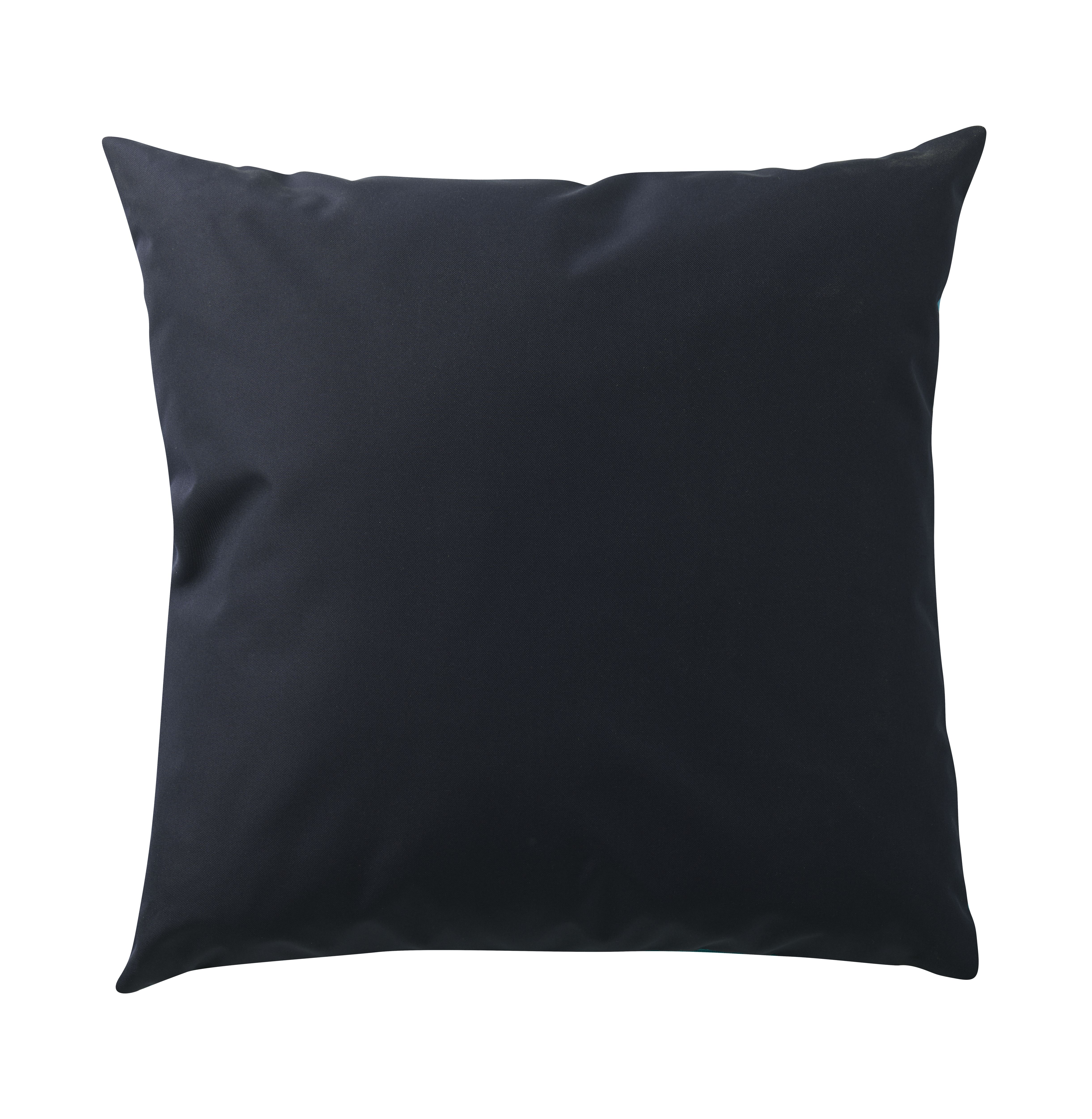 furn. Aqua & navy Outdoor Cushion (L)50cm x (W)50cm