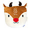 furn. Brown Reindeer Indoor Cushion (L)38cm x (W)42cm