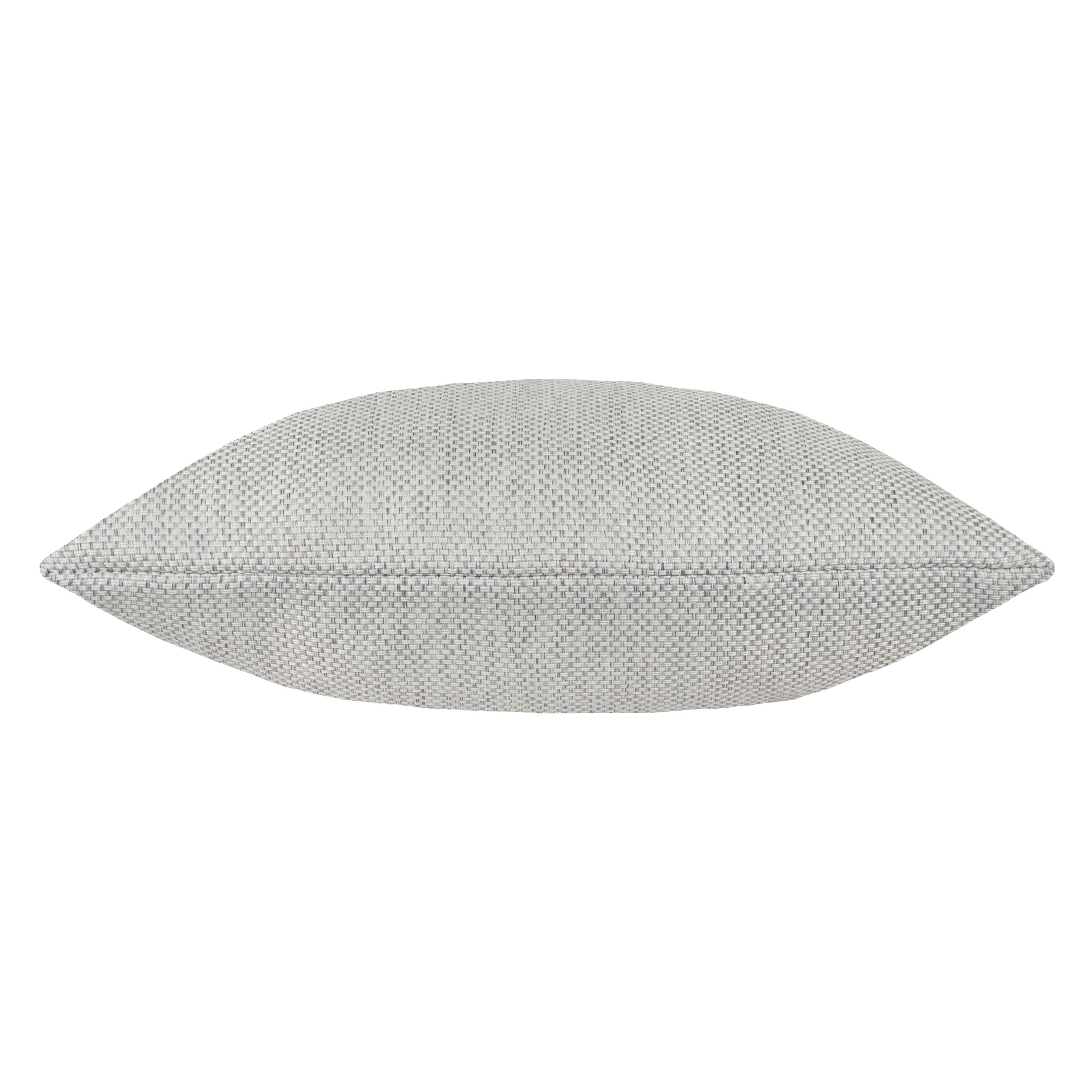 furn. Clara Grey Woven effect Indoor Cushion, (L)45cm x (W)45cm