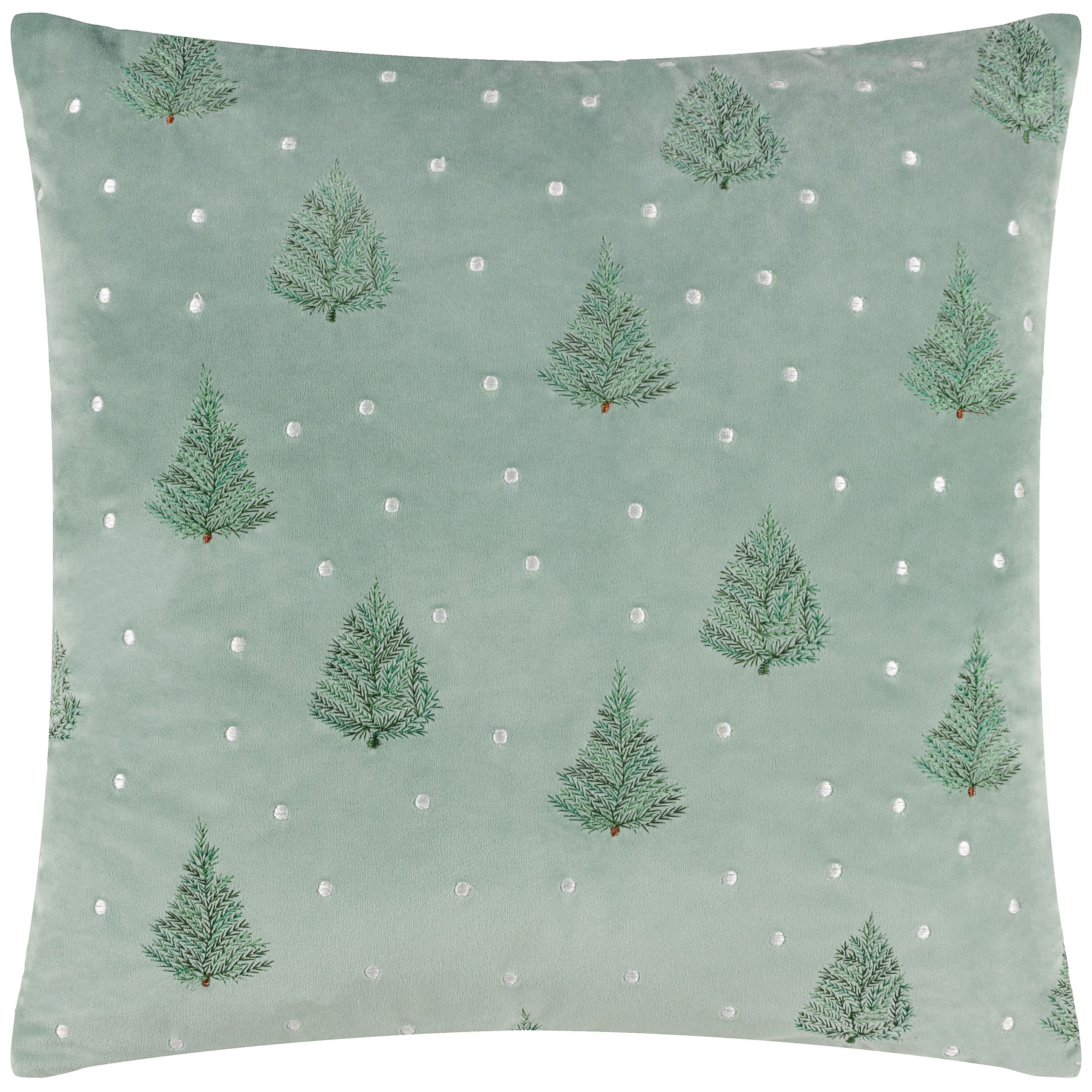 furn. Green Evergreen Christmas Tree Indoor Christmas Cushion (L)43cm x (W)43cm