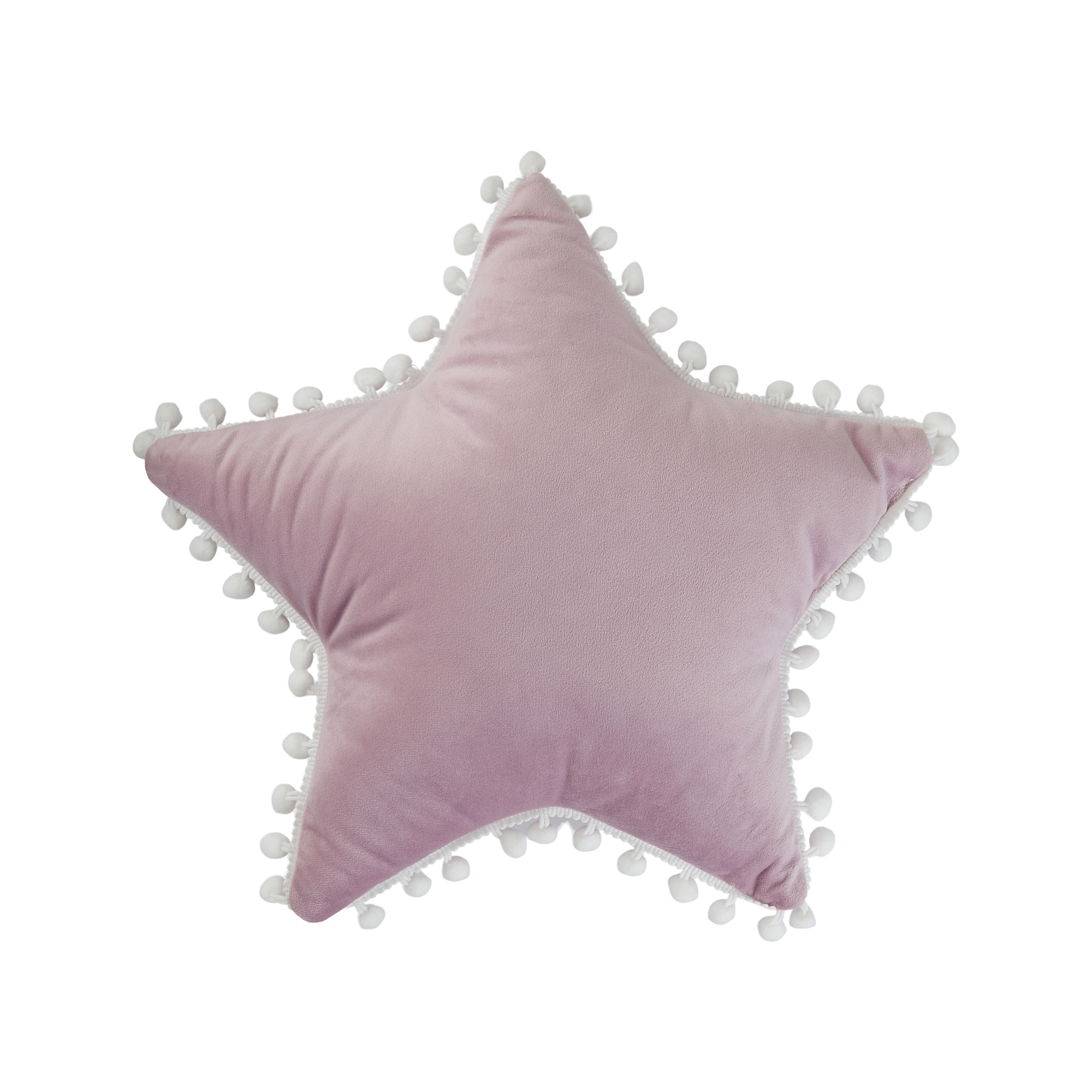furn. Kids Lilac Star Indoor Cushion, (L)40cm x (W)40cm