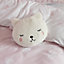 furn. Kids White Bear face Indoor Cushion (L)33cm x (W)33cm