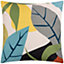 furn. Multicolour Jungle leaf Outdoor Cushion (L)46cm x (W)46cm