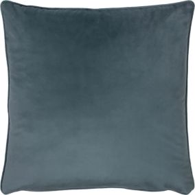 furn. Opulence Petrol Plain Indoor Cushion (L)43cm x (W)43cm