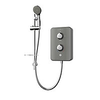 Gainsborough Slim Duo Grey Electric Shower, 8.5W