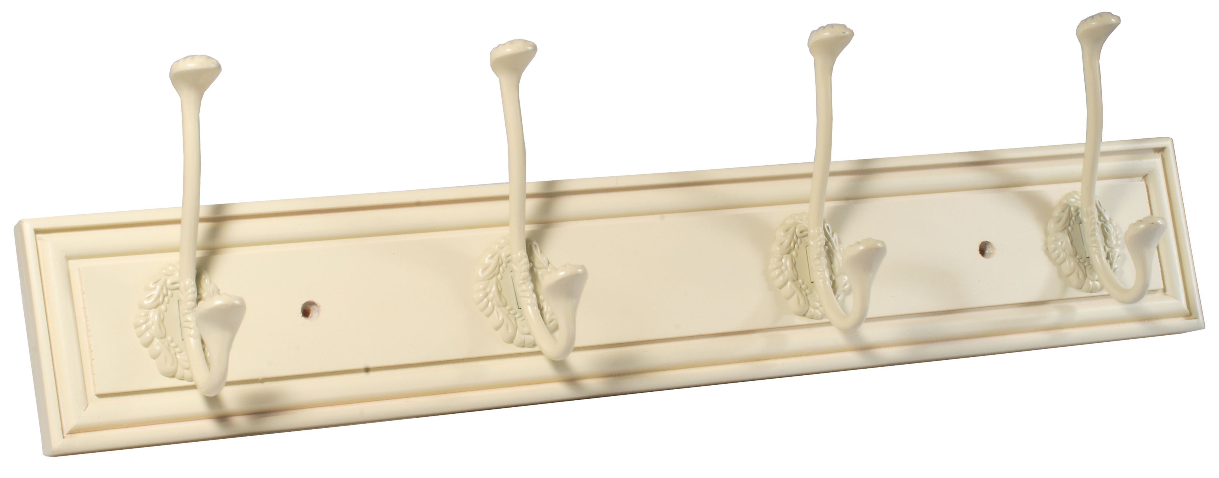 Galena Cream 4 Hook rail, (L)685mm (H)20mm