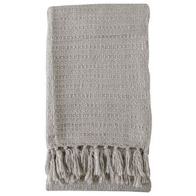 Gallery™ Acrylic Grey Textured Woven Throw