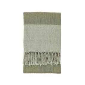 Gallery™ Olive Two Tone Woven Throw